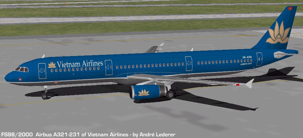 Flightsim Fs2004/Fs98/2000 Aircraft Vietnam Airlines A321-231 Airbus A321-231 Of Vietnam A