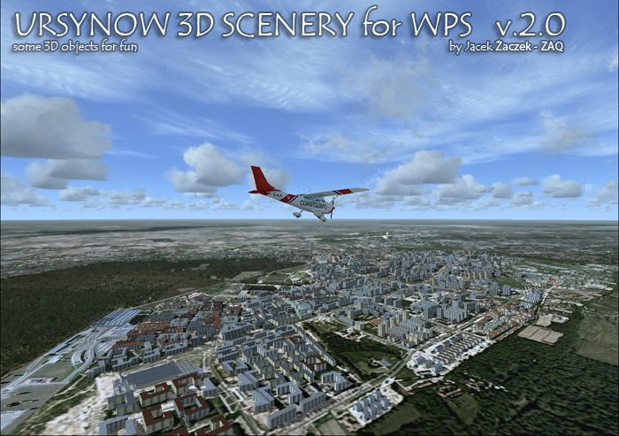 Warszawa - Ursynów 3D Scenery - Wersja 2.0 Fsx, Fs2004 Jacek ¯Aczek - Zaq Technologies Wsz