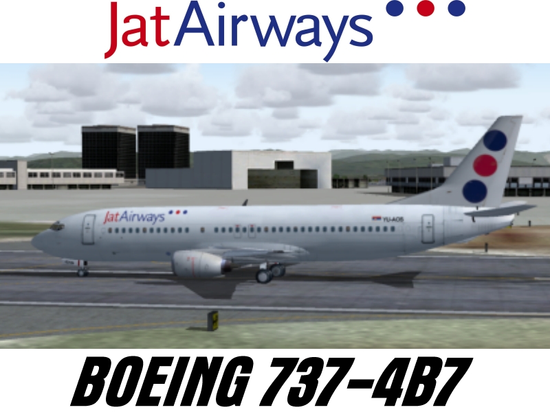 Fs2004 Jat Airways°°° Boeing 737-4B7 — 1
