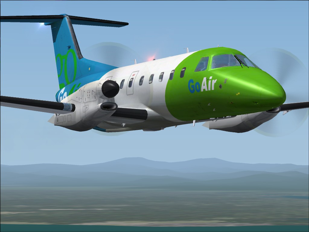 Embraer Brasilia Emb-120 Goair Citylink Goair Citylink Livery Texture, Registration C-Goad