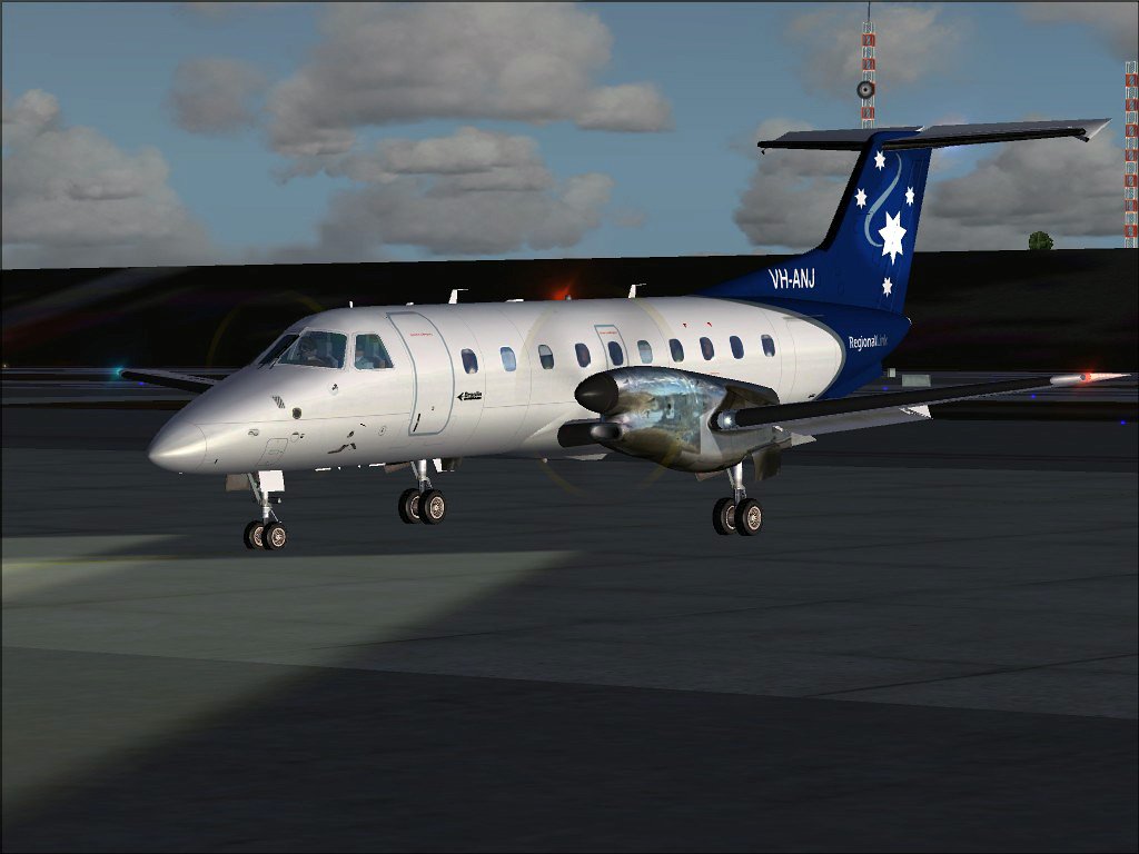 Regional Link Embraer Brasilia Emb-120 Regional Link Livery Texture, Registration Vh-Anj