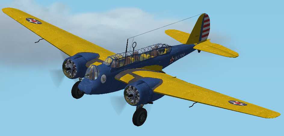 Fs2002 Martin B10 The Martin B-10 Was The First All-Metal Single Wing Airplane Bomber To G