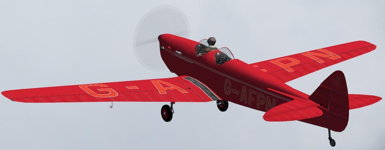Fs2004/Fsx De Havilland 94 Moth Minor Two-Seater Trainer/Tourer Produced By De Havilland I