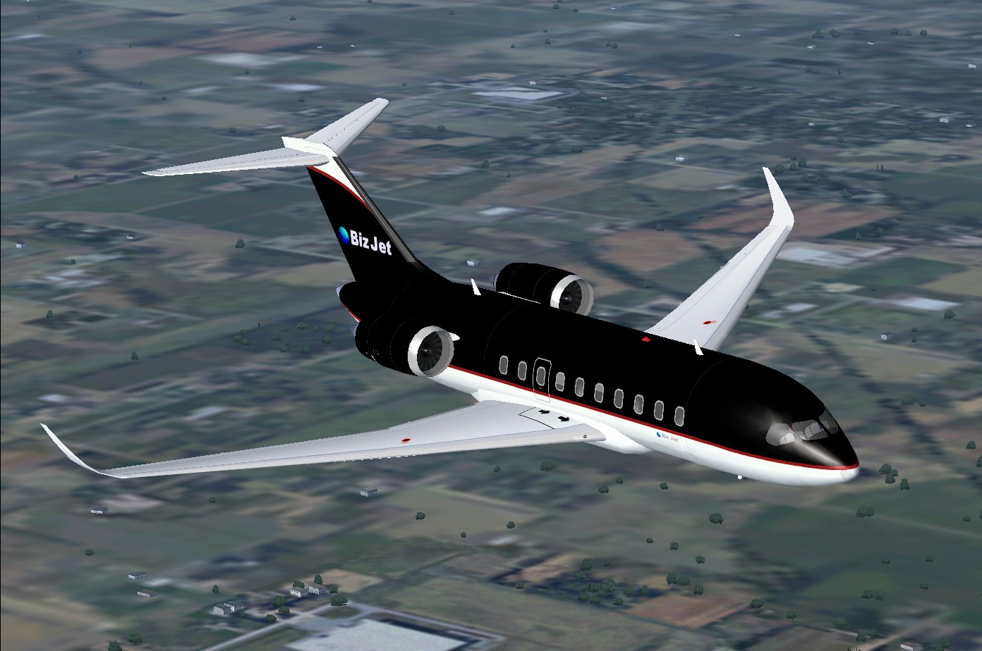Fsx Luxery Biz Jet C20, A 5800 Nm 10 Passengers Concept Business Jet