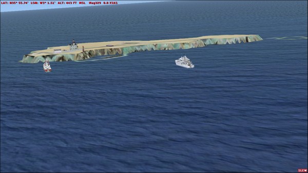 Fsx Isla De Alboran Situated Approximatively Mid Distance Between Spain And Morrocco, The