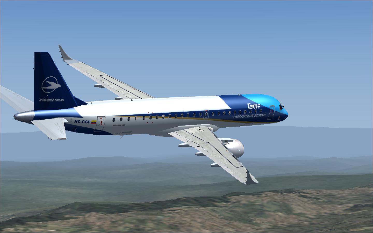 Embraer 190 Er Tame Model: Virtualcol E-Jets Textures: Rodolfo Estrella C