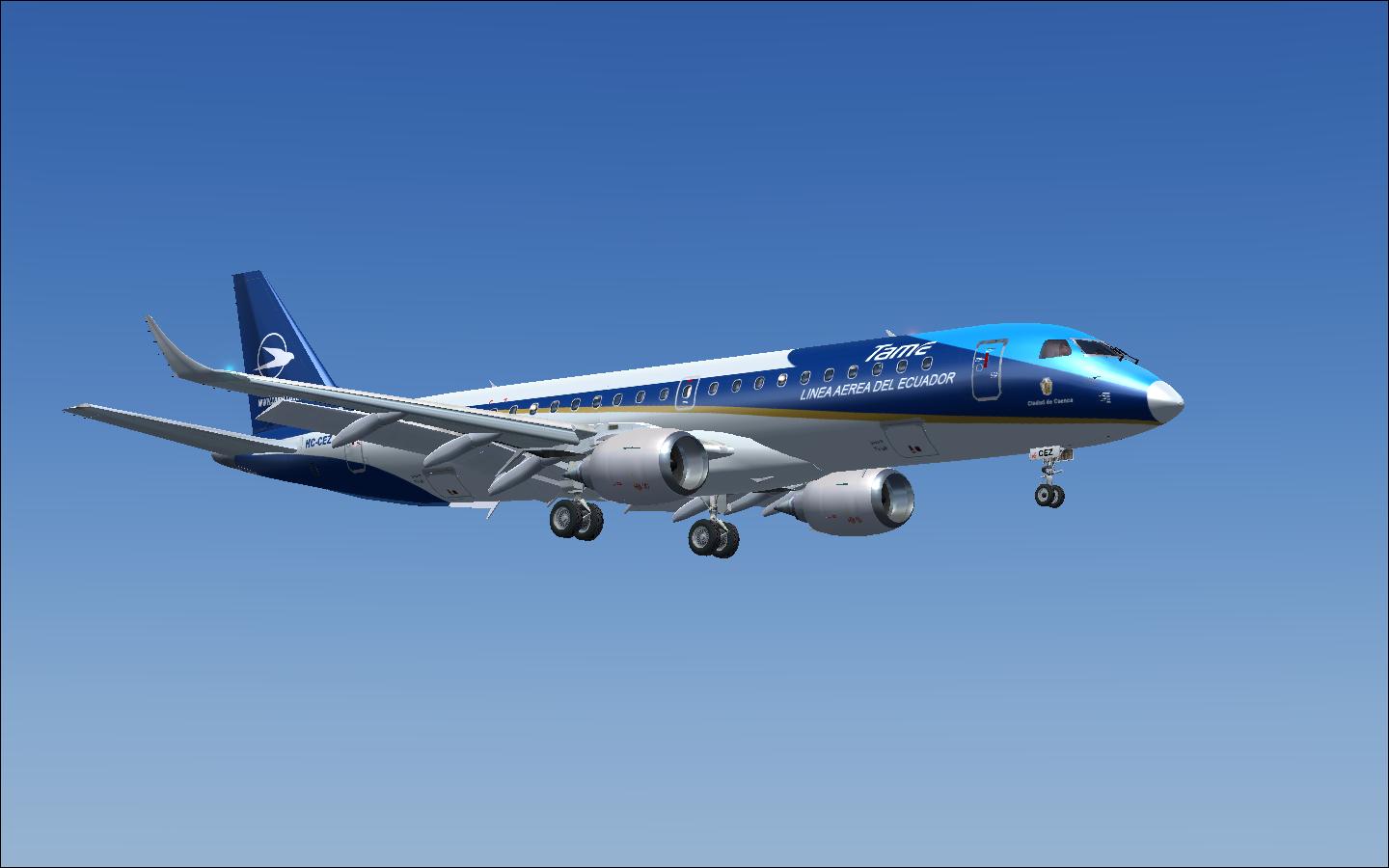 Embraer 190 Er Tame Model: Virtualcol E-Jets Textures: Rodolfo Estrella C