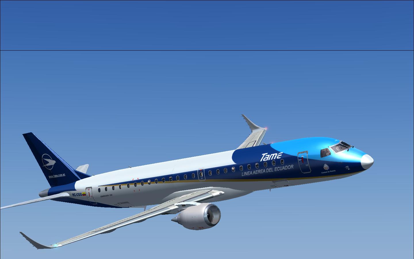 Embraer 190 Er Tame Model: Virtualcol E-Jets Textures: Rodolfo Estrella C