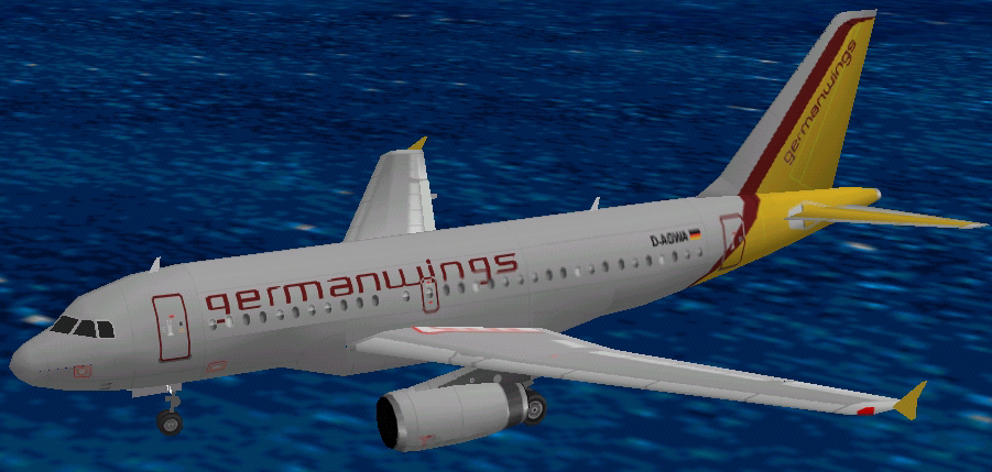 Flightsim Fs2004/Fs98 Germanwings (Subsidary Of Eurowings) Airbus A319-132 Iae