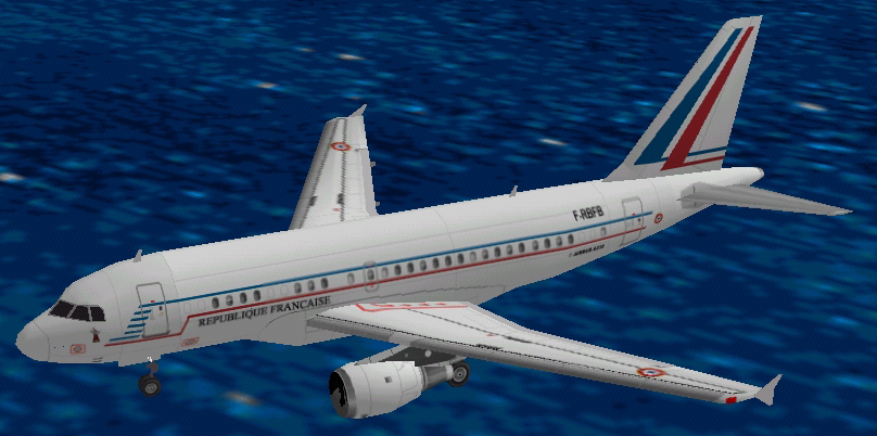 Flightsim Fs2004/Fs98 Airbus A319-115Cj Armeé De L´air Francaise Vip
