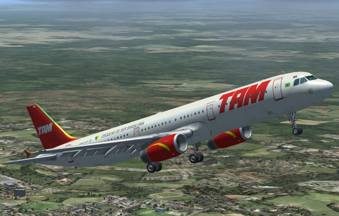 Fsx Airbus A321 - Tam Textures Repaint From Msfs Default Original Microsoft Flight Simulat