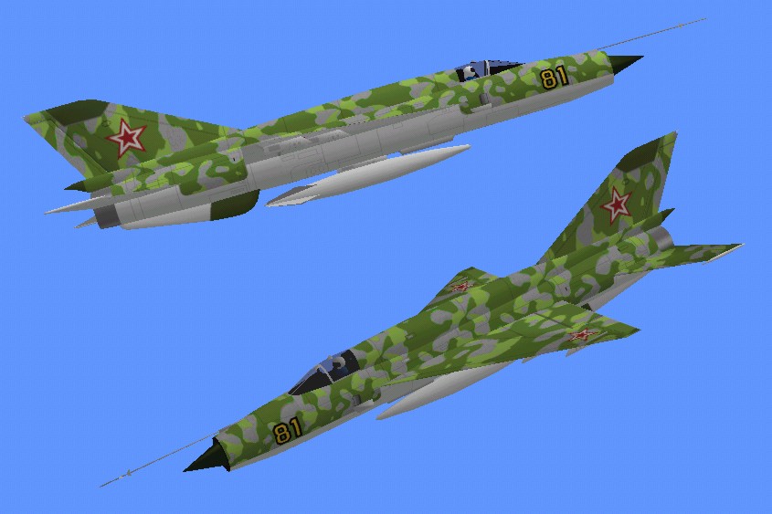 Flightsim Fs2004/Fs98/Cfs Russia Air Force Mig-21Smt Flightsim Fs2004/Fs98/Cfs Russia Air