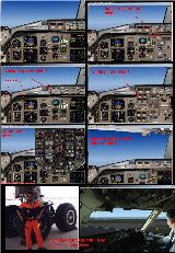 Boeing 767 Panel Real 3D Effects,Shadow Effects,Rear,And All Ather View,Upper Panel,Fleps