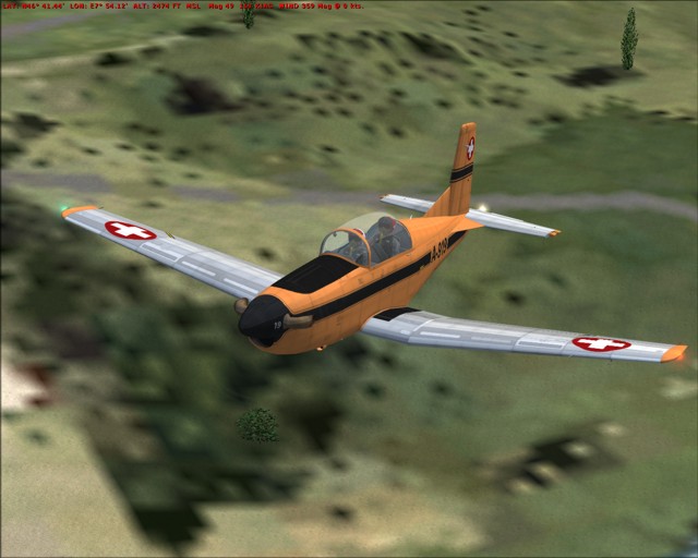 Fsx/Flightsim Fs2004/Fs9 Pilatus Pc-7 Turbotrainer Swiss Turboprop Training Aircraft