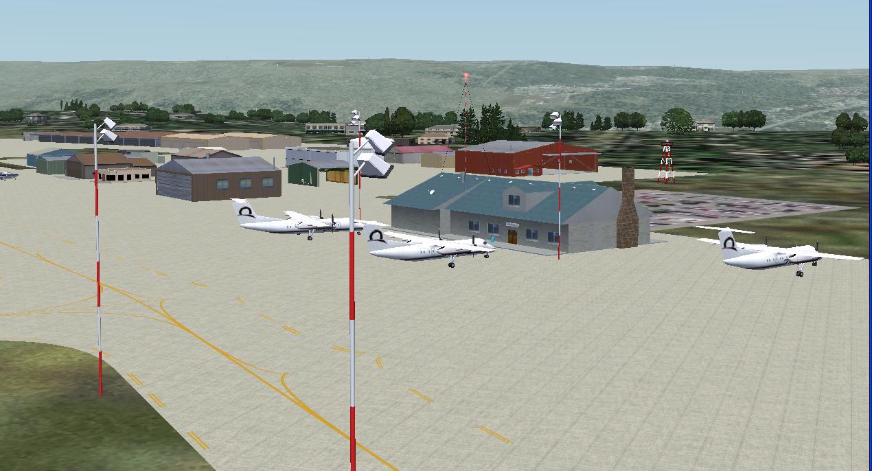 Lewiston-Nez Perce County Airport For Flightsim Fs2004/Fs9 Created By Sidney Schwartz Usin