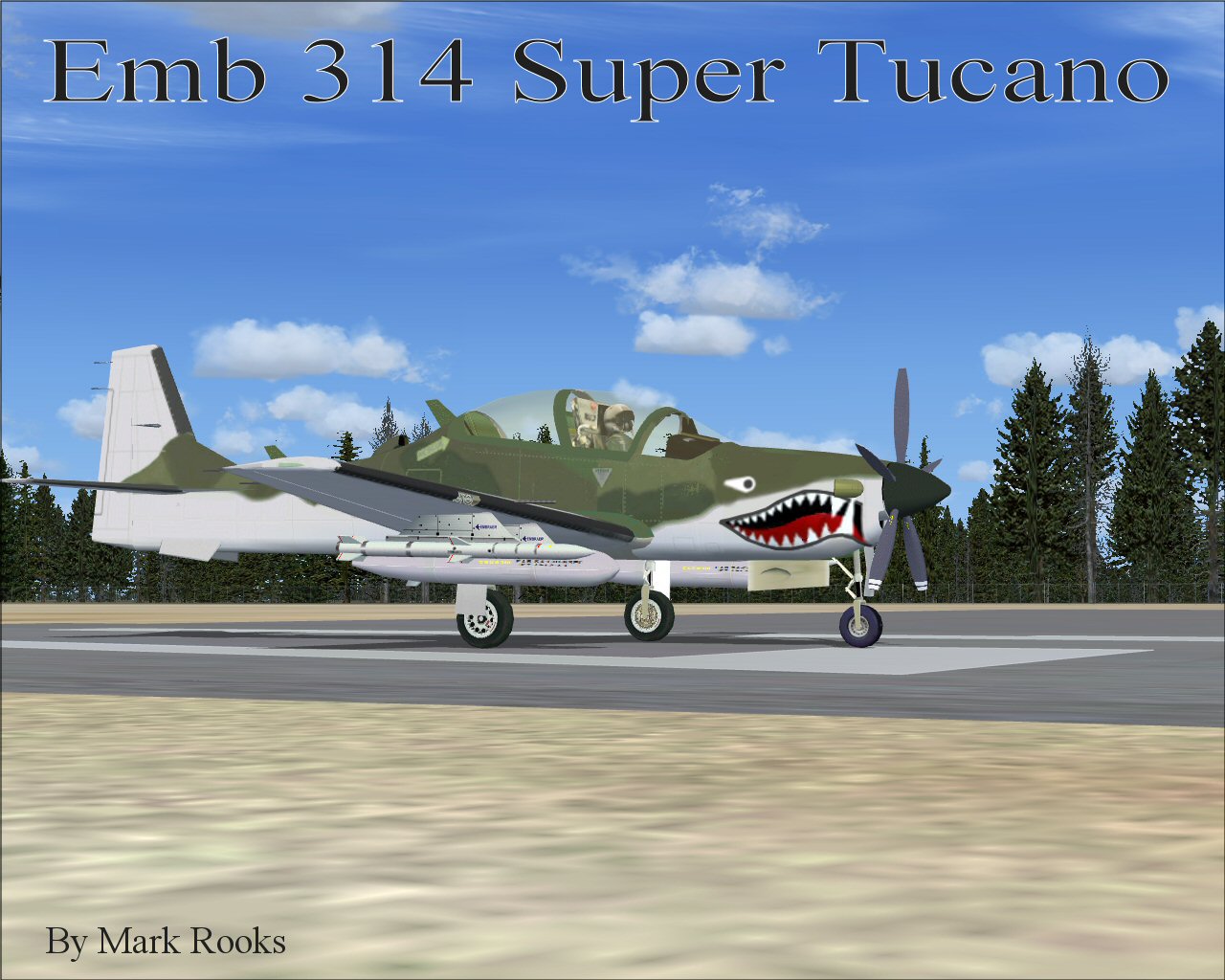 This Is J.e.narcizos Emb 314 Super Tucano Modified For Flight Simulator X