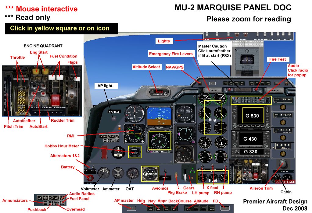 Fsx Mitsubishi Mu-2 Marquise 7-9 Seat Twin Turbo-Prop Corporate & Executive Transport — 1