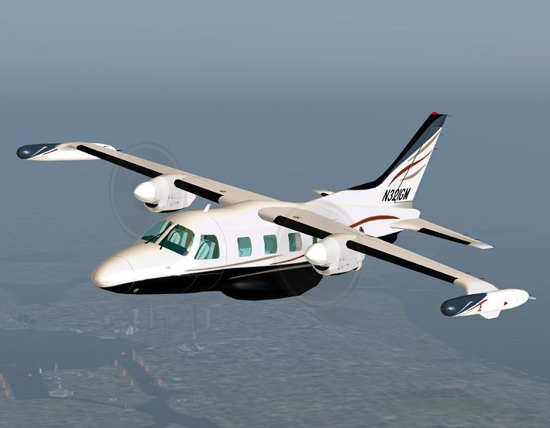 Fsx Mitsubishi Mu-2 Marquise 7-9 Seat Twin Turbo-Prop Corporate & Executive Transport
