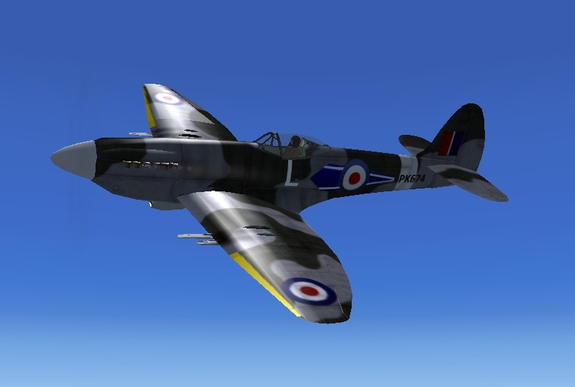 Fs2004/Fsx Spitfire Mk 22: The Mk22/24 Series Were The Final Developments Of The Spitfire — 1