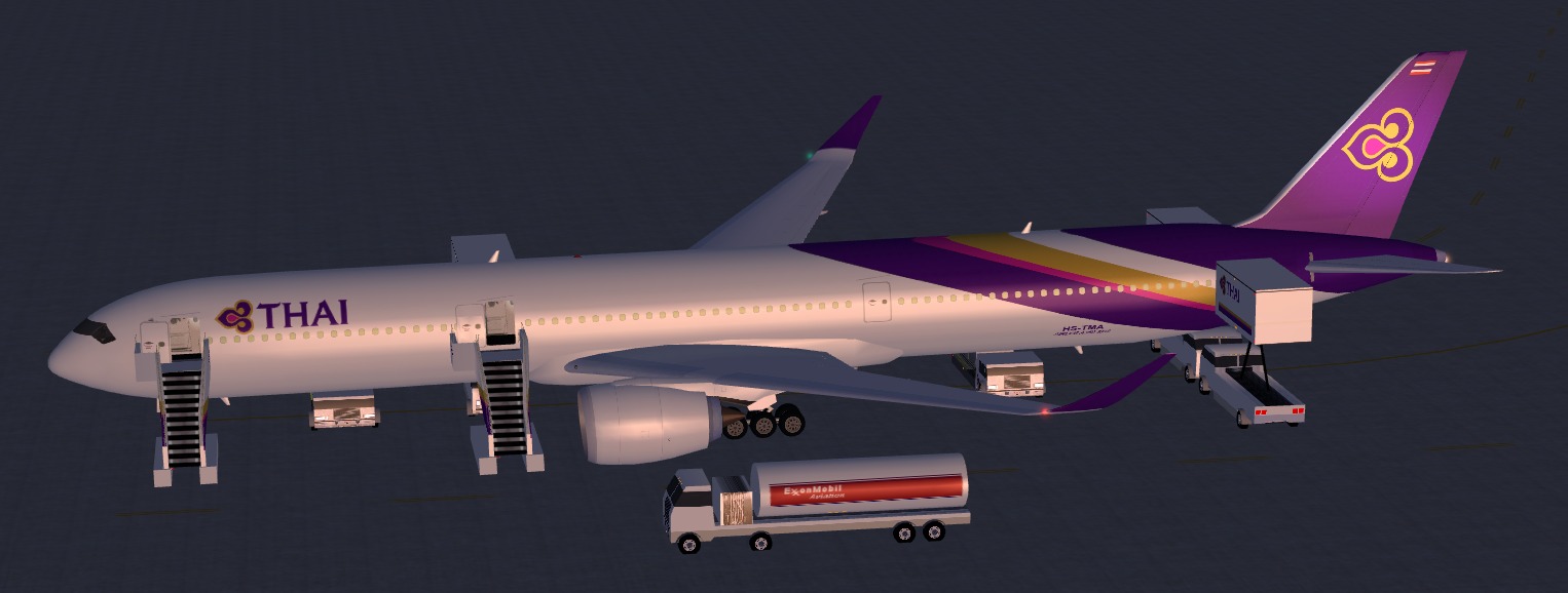 Fs2004 Thai Airways International Airbus A350-1000 Xwb (Extra Wide Body).Features A 6 Whee