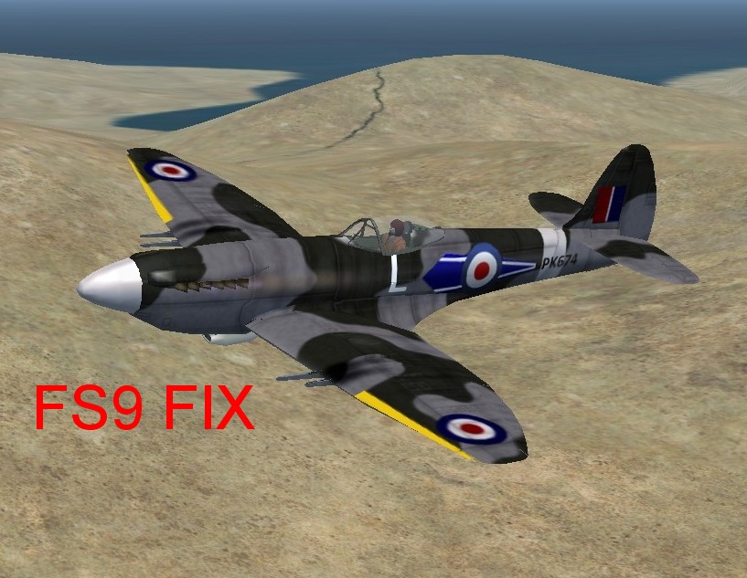 Fs2004 Spitfire Mk 22 Fix For Flightsim Fs2004/Fs9: If You Cannot See The Spitfire Mk 22 I