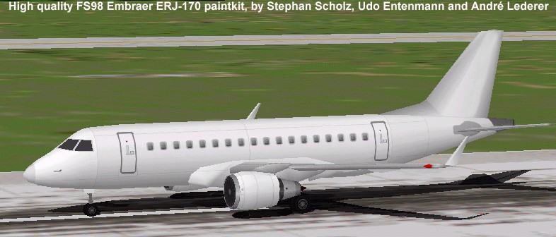 Flightsim Fs2004/Fs98 Aircraft Embraer 170 Paint-Kit Paint-Kit Of A High Quality Embraer E