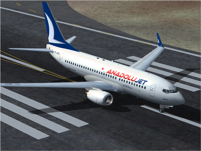 Anadolujet Project Opensky - Boeing 737-700 Version - Version 2004.9.3 Model Designer Hiro