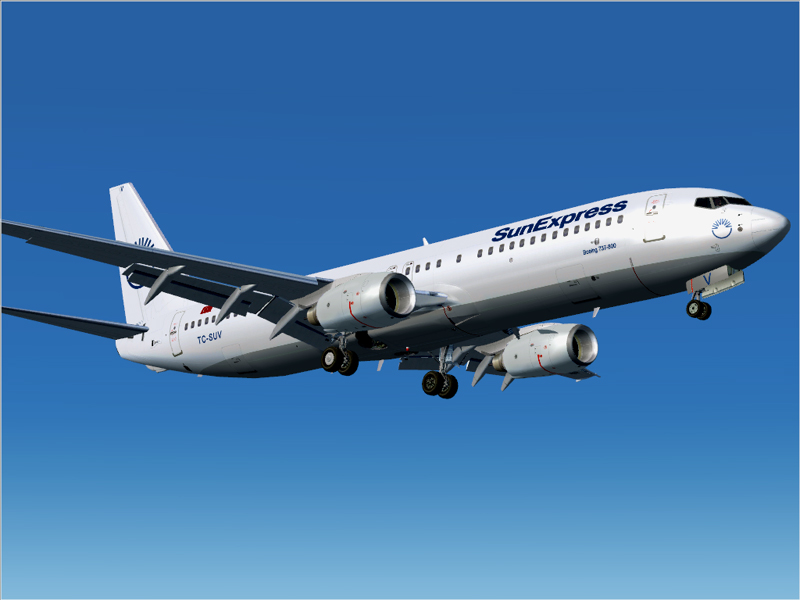 Thanks For Download My Sunexpress Tc-Suv Paint For The Overland Boeing 737-800 Happy Landi