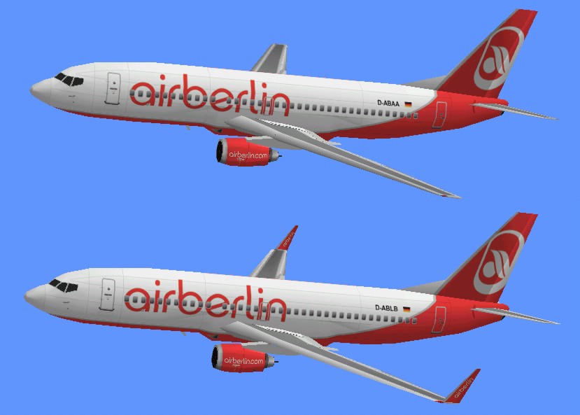 Flightsim Fs2004/Fs98 Aircraft Air Berlin Boeing 737-700 Package Flightsim Fs2004/Fs98 Air