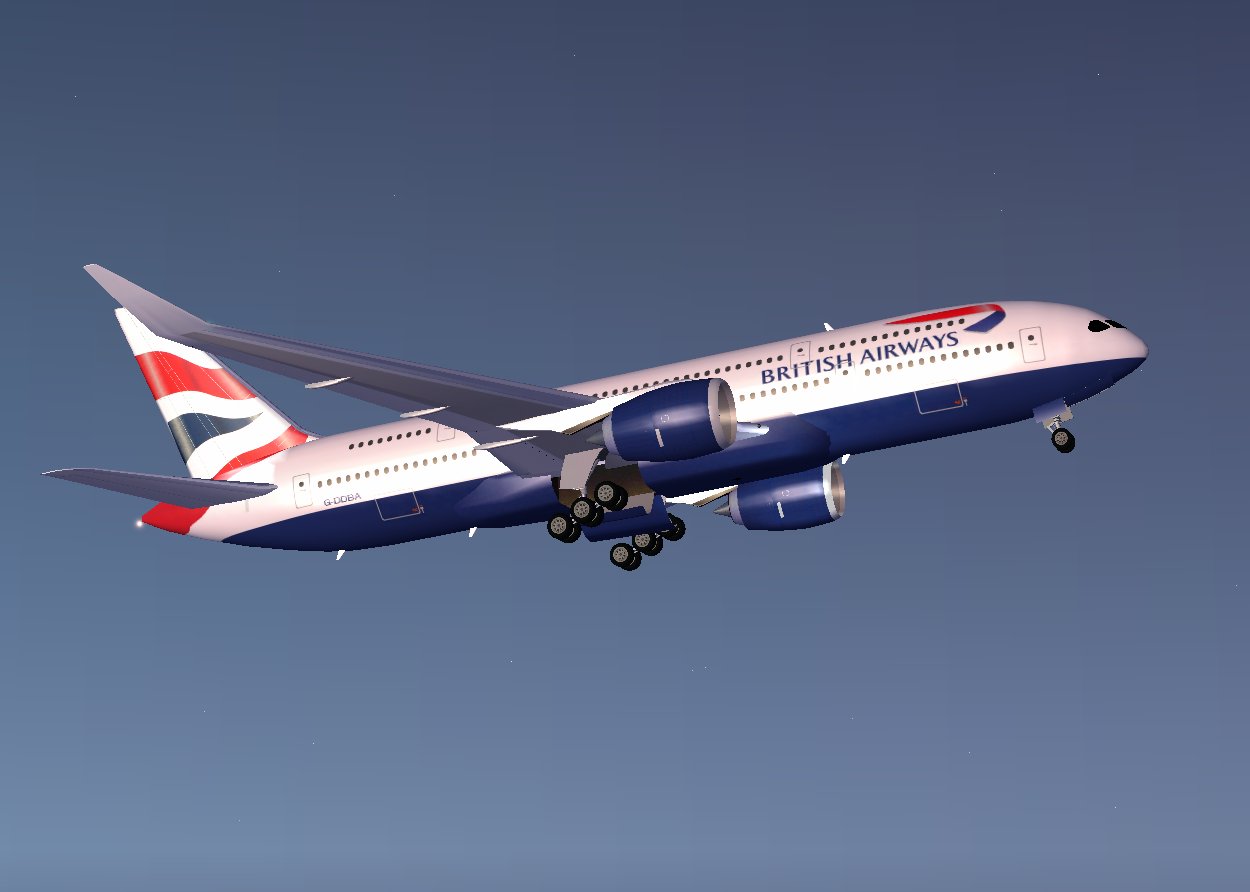 Fsx British Airways Airbus A370 Double Decker Twinjet Concept, Including A Different New A
