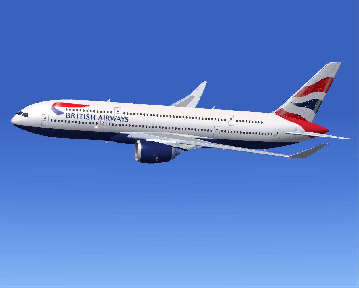 Fs2004 British Airways Airbus A370 Double Decker Twinjet Concept, Including Three Aircraft
