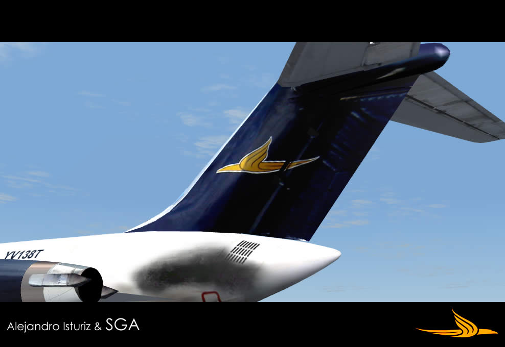 Dc9-50 Aeropostal Copyrights: This Aircraft Is Made By Sga Tested : Sga Repainted : Alejan — 1