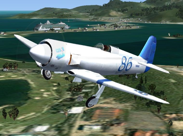 Fs2004/Fsx Yak-11 Racer Czech Mate Hanging A Big American Engine On The Front Of A Relativ