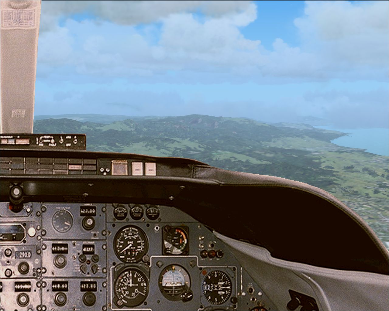 Fs2004 - Picturereal Panel Learjet-25 With Full Internal Views Incl