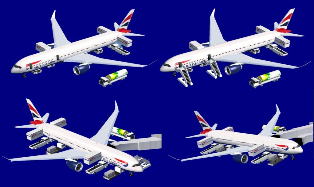Fs2004 British Airways Airbus A350-1000 Xwb (Extra Wide Body) Including 4 Aircrafts With D — 1