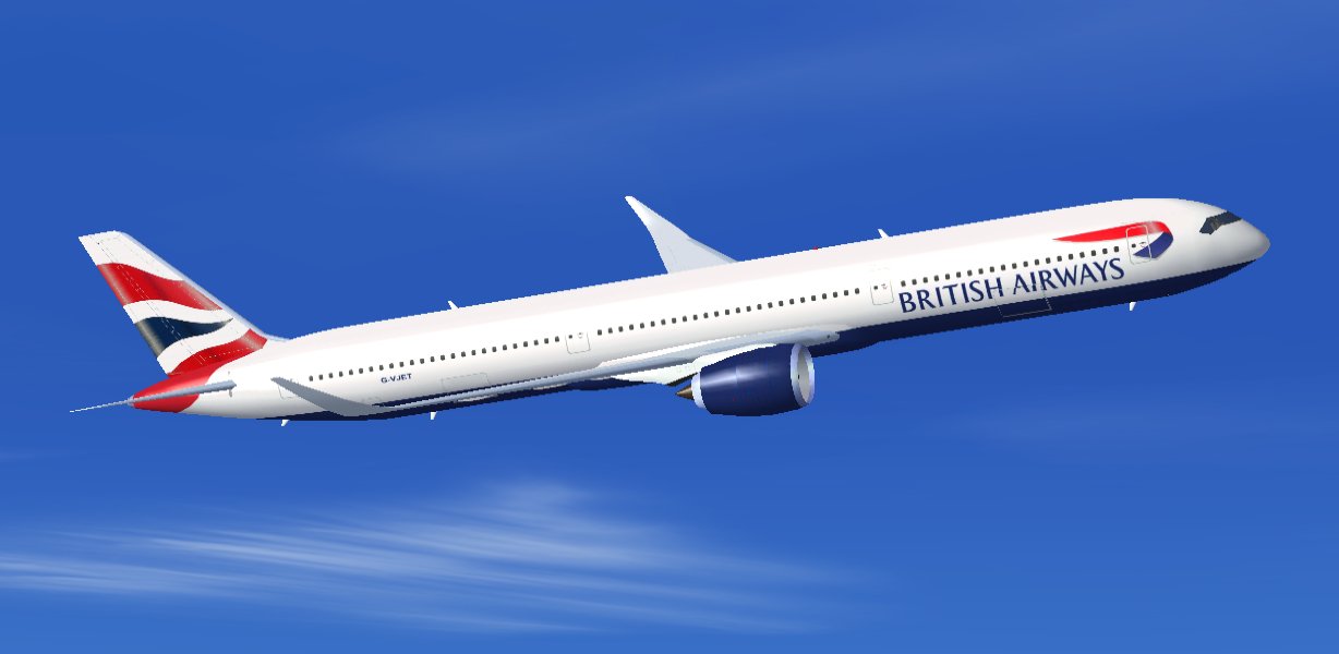 Fs2004 British Airways Airbus A350-1000 Xwb (Extra Wide Body) Including 4 Aircrafts With D