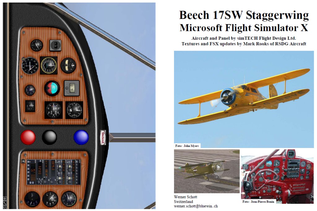 Fsx Manual/Checklist Beech 17 Staggerwing