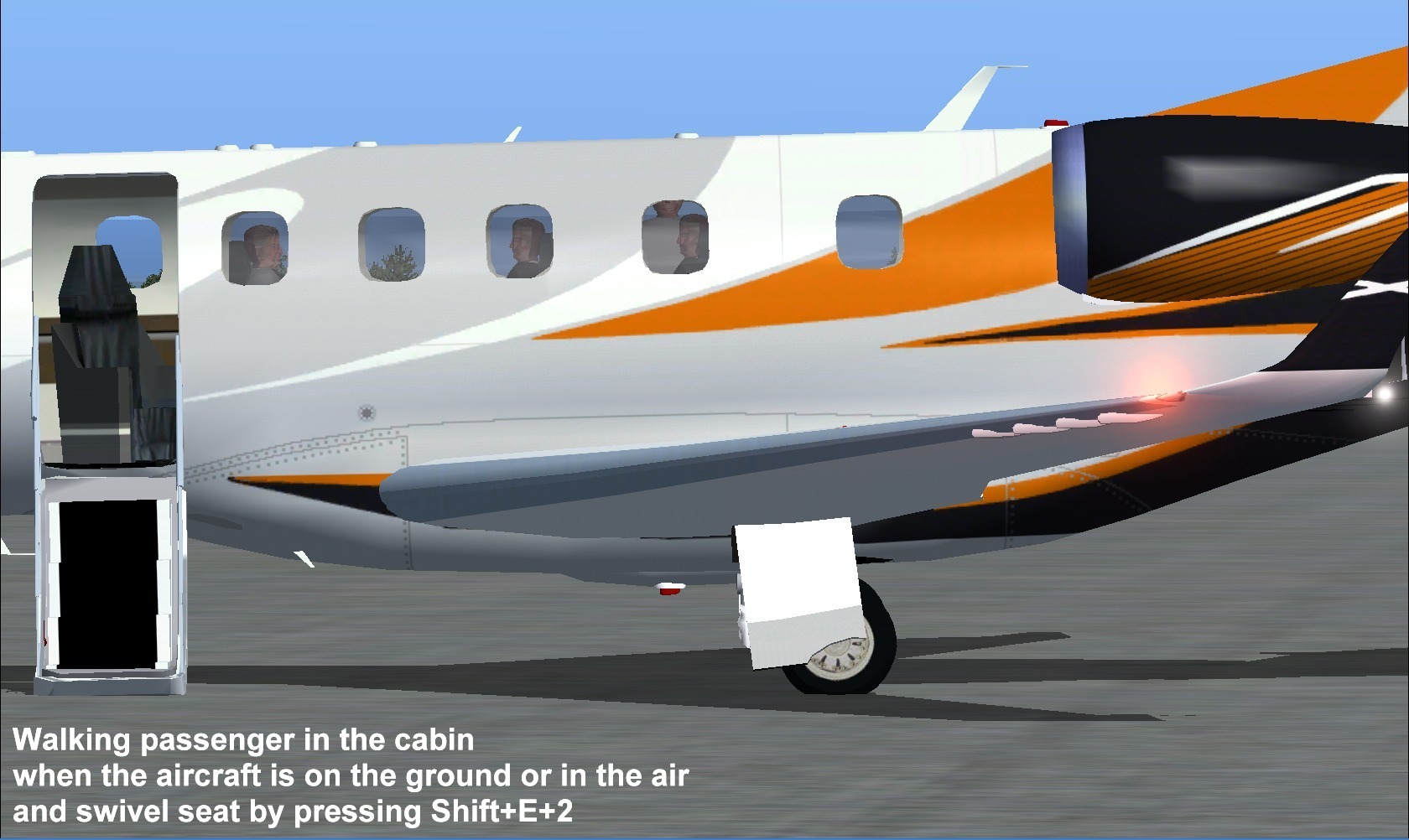 Fs2004 Embraer Phenom 300 Pp-Xvj (Experimental) Biz Jet By Camsim, Including Exterior Anim