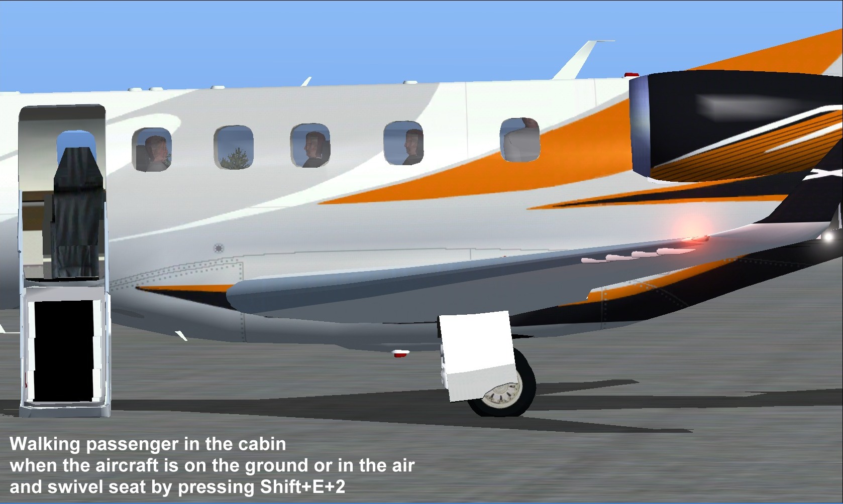 Fsx Embraer Phenom 300 Pp-Xvj (Experimental) Biz Jet By Camsim, Including Exterior Animate