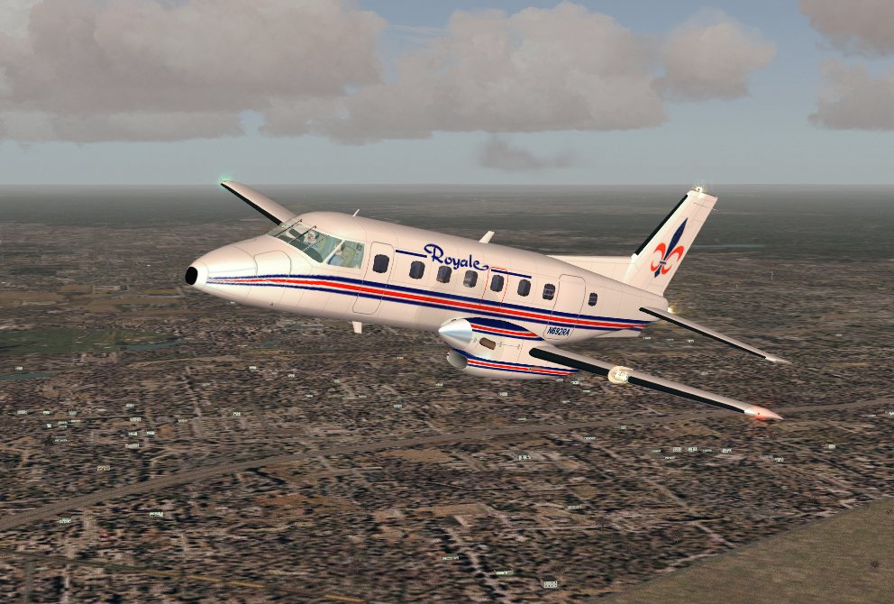 Fs2004 Royale Airlines Emb-110 Bandeirante (N692Ra) Full Package For The Ranchojen Emb-110 — 1