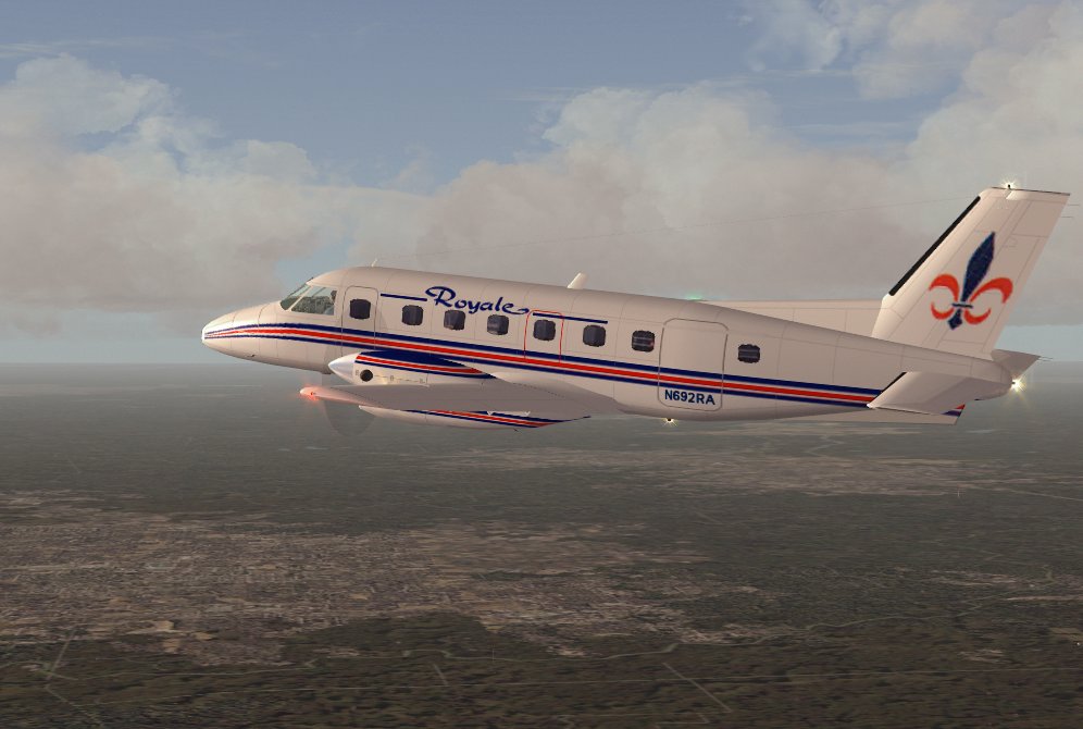 Fs2004 Royale Airlines Emb-110 Bandeirante (N692Ra) Full Package For The Ranchojen Emb-110