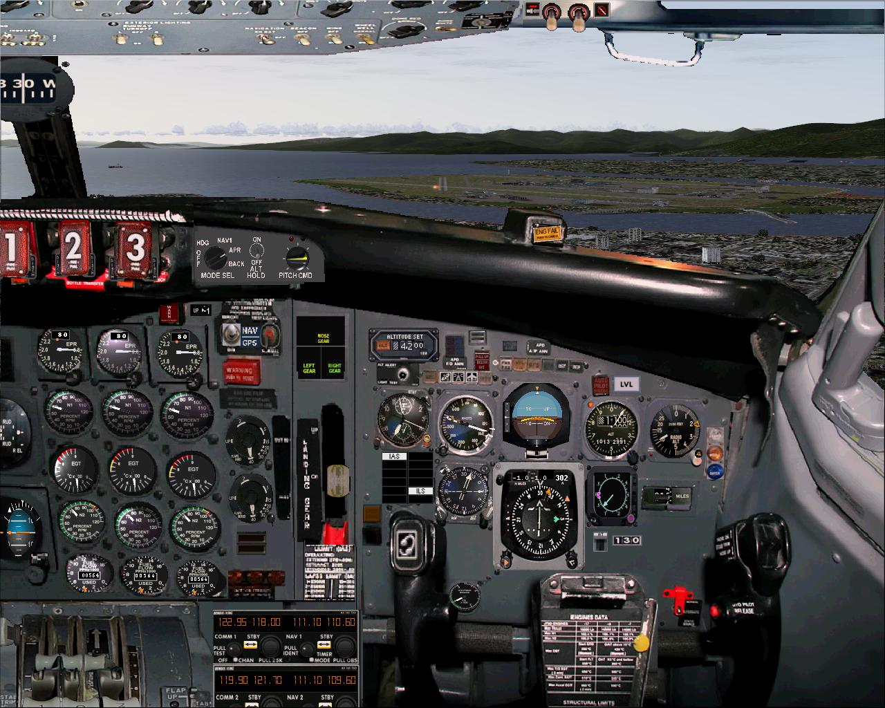 Fs2004 - 727 1St Officer View Panel — 1