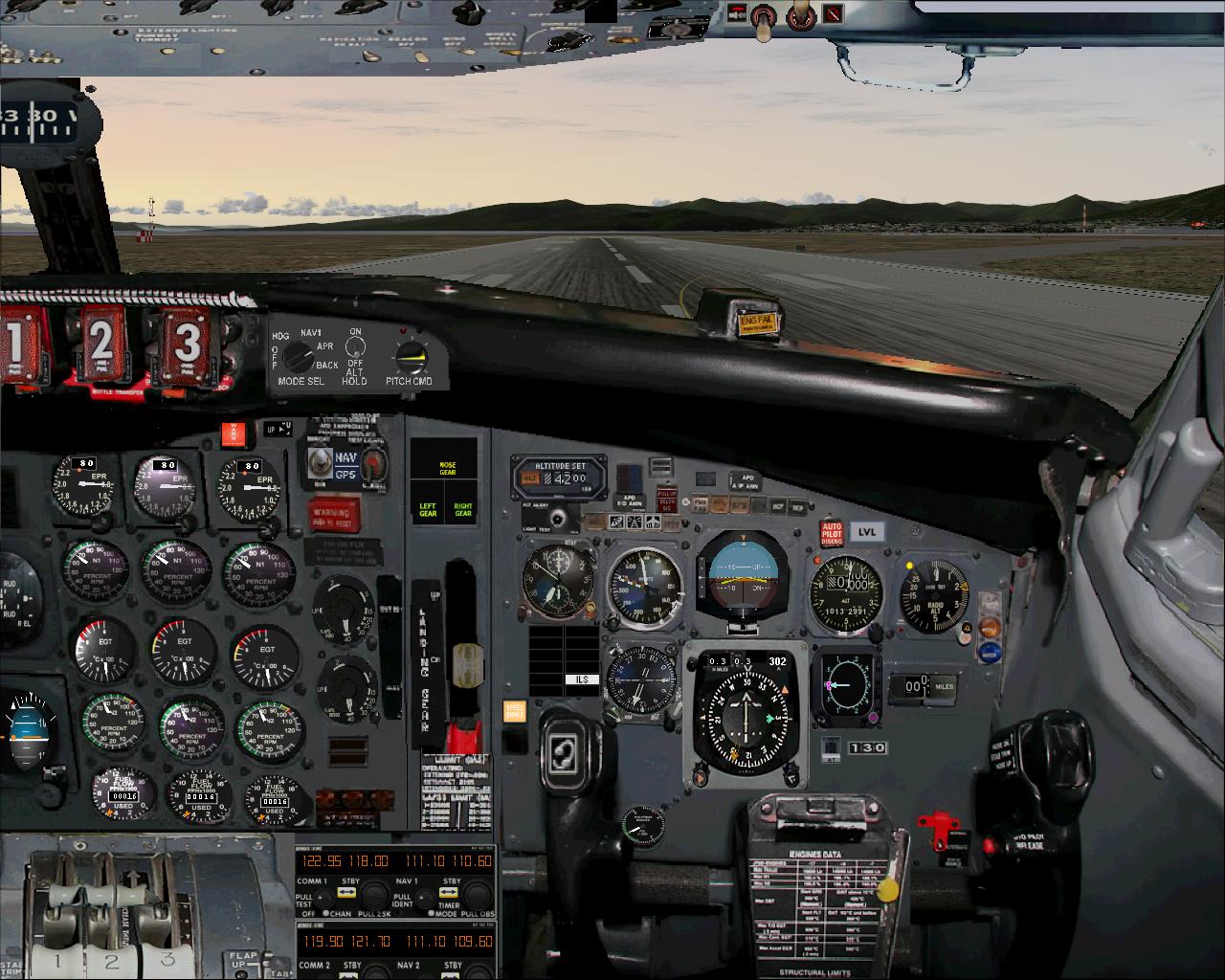 Fs2004 - 727 1St Officer View Panel