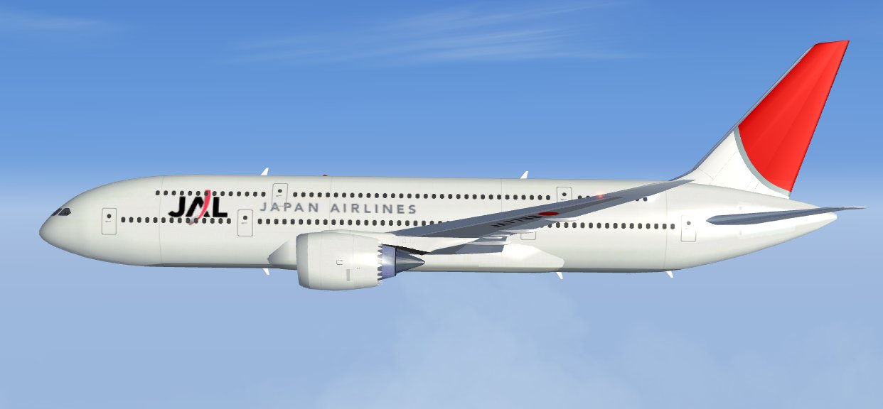 Fs2004 Japan Airlines Boeing 700 Double Decker Twin Concept, Including 3 Aircrafts With Di