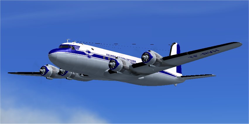 Fsx And Fs2004 Douglas Dc-4 And C-54 V2.1 This Base Bundle Includes 14 Colour Schemes Cove