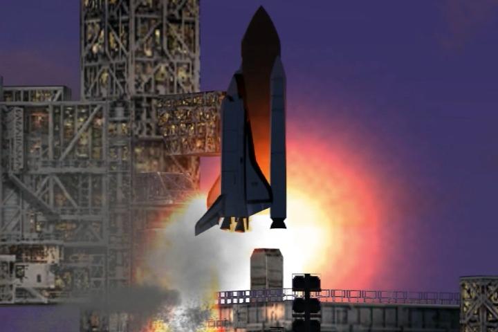 A Space Shuttle Launch Simulation I Flew In Fs 2004...This Is Part 1 Of 2 ( Part 2 The Sec — 1