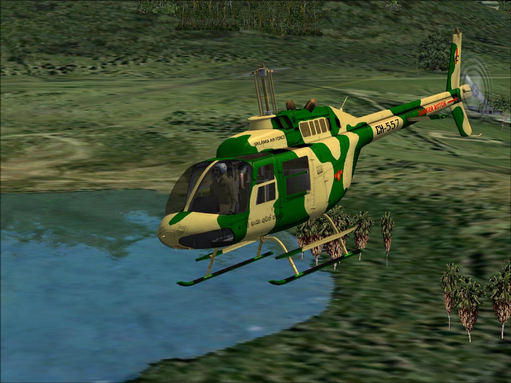 This Is The Sri Lanka Air Force Re-Paint For The Ms Fsx Msfs Default Bell 206B