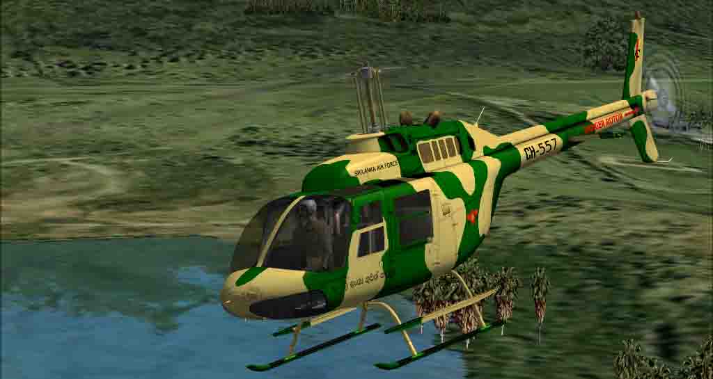 This Is The Sri Lanka Air Force Re-Paint For The Ms Fsx Msfs Default Bell 206B