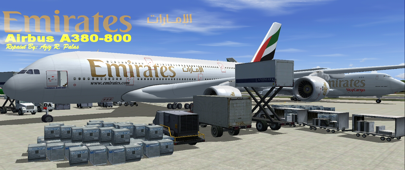 Fs2004/Fsx Emirates A380-800 Emirates First A380-800- I Have Spent Great Amount Of Time To
