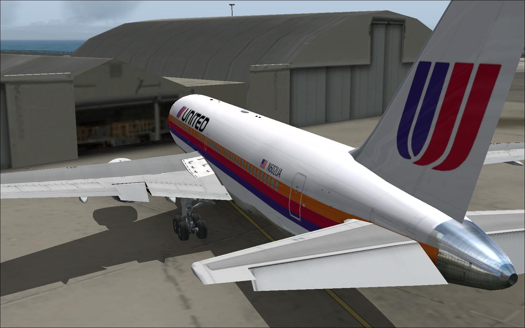 Project Opensky 767-200 United Airlines, Late 80S Saul Bass Livery Thank You Very Much For — 1